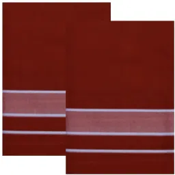 Priyam Multicolor Lungis (Mundus) Dhotis for Men Maroon & Maroon (Free Size Veshti) Solid Men Dhoti-image-21