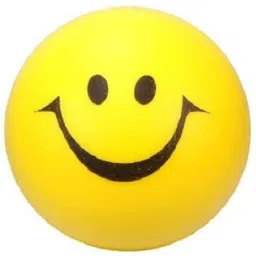 Yellow Smile Face Squeeze Balls Set of 12pcs (Pack of 1)- 12 cm-1