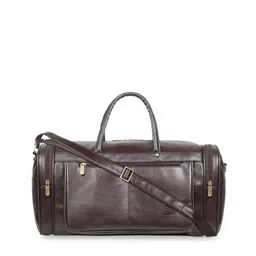 THE CLOWNFISH Brown Solid Medium Duffel Bag-image-20