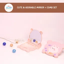 the little lookers Comb and Mirror Set with Soft Bristles & Rounded Tips for Babies/Kids/Toddlers image 4
