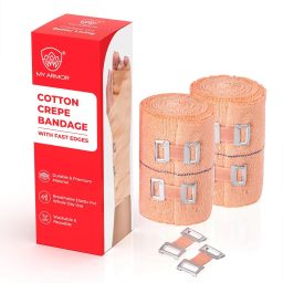 Premium Cotton Crepe Bandage(4m x 8cm) (Pack of 2) Crepe Bandage-image-12
