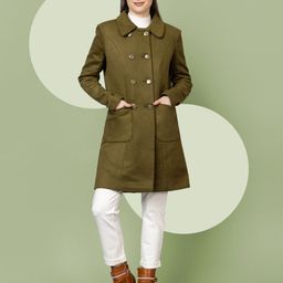 roadster Wool Solid Coat For Women-picture-1