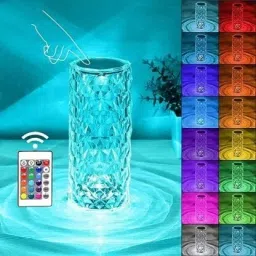 Crystal Diamond Night Lamp 16 Color RGB Changing LED Lights With USB Remot T102 Night Lamp-picture-16