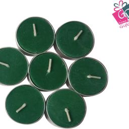 50 pcs T-light Pack Green Candle-10
