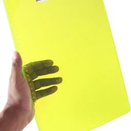 Fluorescent Green Semi Transparent Acrylic Clipboard Exam Pad 1pc-picture-39
