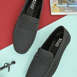 HERE&NOW Men Colourblocked Lightweight Loafers-picture-55