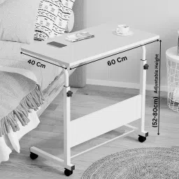 Torche Multipurpose Height Adjustable Movable Table for Computer & Wood Portable Laptop Table image 2