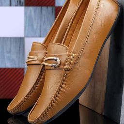 KRAASA Men Round Toe Comfort Insole Lightweight Loafers-image-44