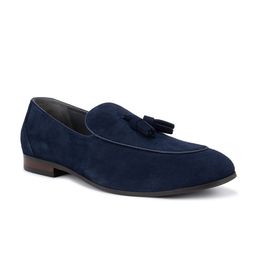 ROSSO BRUNELLO Men Blue Suede Loafers-image-3