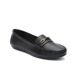 Zoom Shoes Women Textured Lightweight Comfort Insole Leather Horsebit Loafers-20