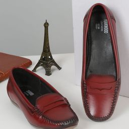 Teakwood Leathers Women Colourblocked Leather Loafers-image-57