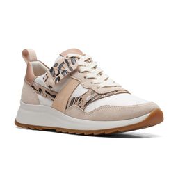 Clarks Women DashLite Jazz Printed Leather Comfort Insole Sneakers-52