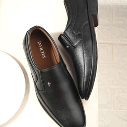 INVICTUS Men Textured Formal Slip-On Shoes-image-73