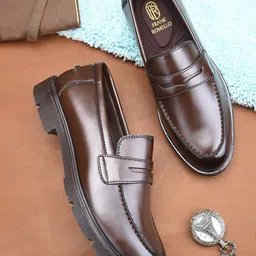 FRANKROMELLO Men Slip On Formal Loafers-picture-5