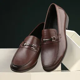 Overdrive Men Leather Formal Loafers-image-42