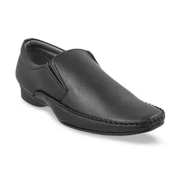 WALKWAY by Metro Men Black Solid Formal Loafers-image-38