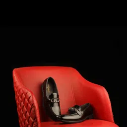 SHOZANIA Men Textured Leather Formal Loafers-picture-48