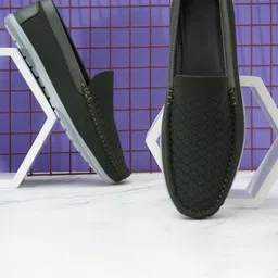 FOXYFOOT Men Round Toe Lightweight Mesh Loafers-picture-40