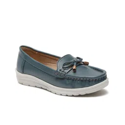 VALIOSAA Women Round Toe Lightweight Horsebit Loafers-23