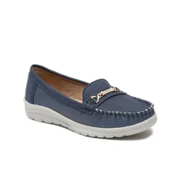 VALIOSAA Women Round Toe Lightweight Horsebit Loafers-47