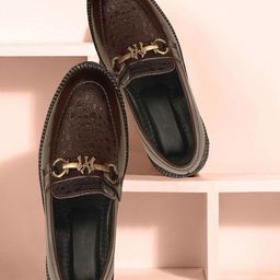 BAESD Boys Textured Horsebit Loafers-55