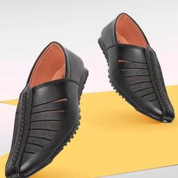 BAESD Boys Laser Cut Comfort Insole Pointed Toe Mojaris-15