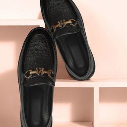 BAESD Boys Textured Round Toe Loafers-image-44