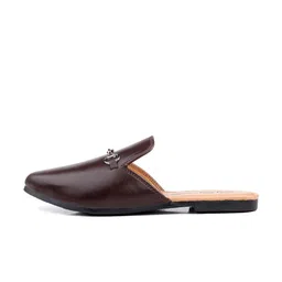 Bxxy Men Pointed Toe Embellished Horsebit Mules image 5