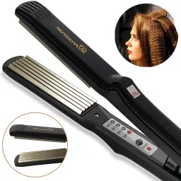 PROFESSIONAL FEEL Hair Crimper With 4 X Protection Coating Electric Hair Crimp & Style Machine Electric Hair Styler-image-38