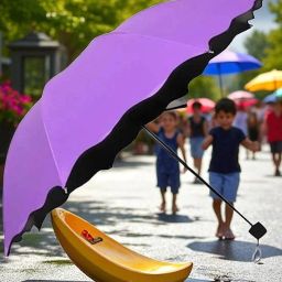 Travel Compact Magic Umbrella 3 Fold Umbrella for Girls, Women_8846 Umbrella-image-5