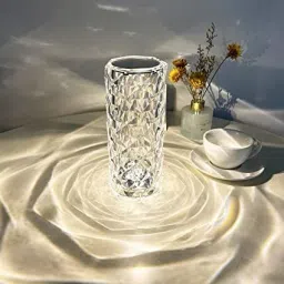lexmyne Crystal Rose Diamond 16 Color Rgb Changing Mode Led Night Lights Table Lamp image 3