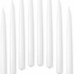 Premium White Taper Candle 8 Inch 19 mm, Household Candle (Pack of 10 Pcs) Candle-27
