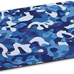qivee BLUE PRINTED Mouse Pad Non-Slip Base MousePad for Computer MOUSEPADS Mousepad-image-1
