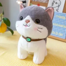 Cat soft toy Kitten Animal Stuffed girls Toddlers gift- 25 cm-image-4