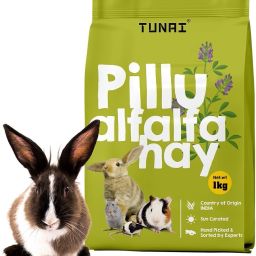 Pillu Alfafa Sun Dried Hay 1 kg Dry Adult, New Born, Young, Senior Rabbit Food-image-33