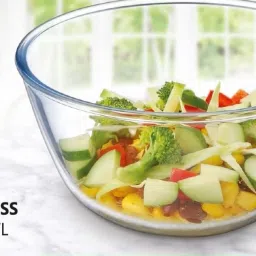 Borosilicate Glass Mixing Bowl Mixing Borosilicate Glass Bowl, 1 Piece, 2000 ml Disposable-image-20