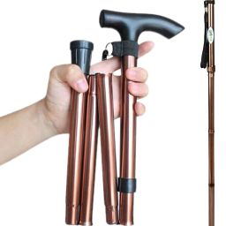 Premium Hight Adjustable Aluminum Single L-Shaped Folding Walking Stick - KL927L Walking Stick-image-33