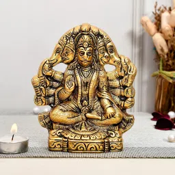 Panchmukhi Hanuman ji Murti / Bajrangbali Gift article Decorative Showpiece-16 cm-image-14