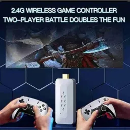 M22 Retro GameStick, UHD 4K, Wireless Controller, Built-in 30k+ Retro Games M17 Black Edition image 2