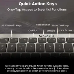 AMKETTE Wi-Key Mini 2 Multi Device Wireless Keyboard and Mouse Combo Set image 3