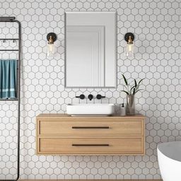 pkg 12" inch x 18" inch Beveled Finish Mirror. Perfect For Bathroom-1 Bathroom Mirror-picture-11