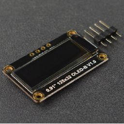 DFRobot Fermion: Monochrome 0.91” 128×32 I2C OLED Display (Breakout) image 1