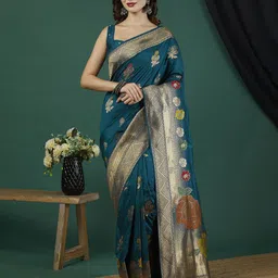 KAYOMMI Pure Dola Banarasi Silk Saree-picture-40