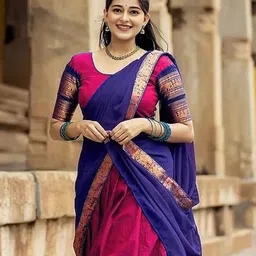 MANMOHITSAREE Semi-Stitched Lehenga & Unstitched Blouse With Dupatta image 2
