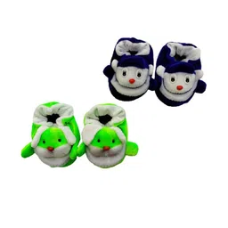LMN CHILD CARE Kids Set of 2 Cotton Booties-picture-10