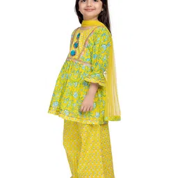 Tiny Kingdom Printed Kurta With Palazzo & Dupatta image 4