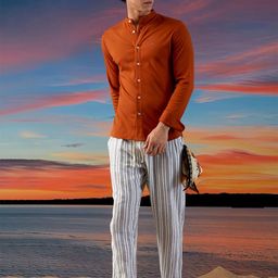 Markle Moro Men Opaque Casual Shirt-image-88