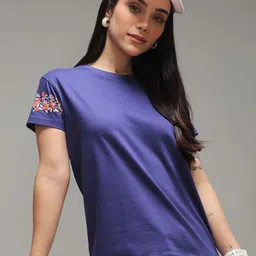 DILLINGER Round Neck Pure Cotton T-shirt-image-41