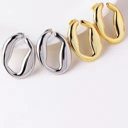 Just Lil Things Contemporary Hoop Earrings-11