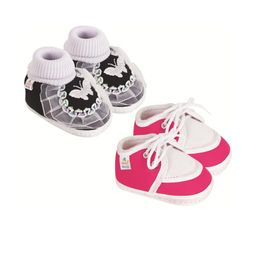 NESKA MODA 3 To 12 Months Infants Set of 2 Pair Cute Soft Cotton Pre-Walker Booties-6